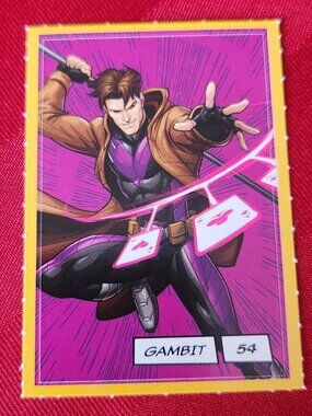 Loblaws Marvel Stickers - 54 Gambit - MAKE A BUNDLE!!